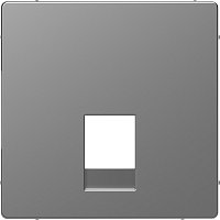 Лицевая панель Schneider Electric Merten D-Life для 1-м. розетки RJ11 сталь